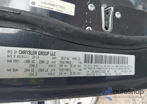 2015 Jeep Patriot Sport from USA, damaged, VIN 1C4NJPBAXFD178033